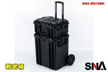 【翔準AOG】買大送小 SNA 戰武46公分行李箱 手推箱 推疊箱 SNA-W218BK 旅遊硬殼高防撞耐用工具箱戰術槍盒耐撞攜行槍箱收納盒高密度