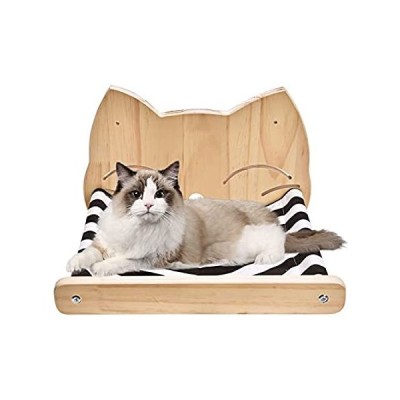 Cat Hammock Wall Mounted Wooden Kitten Hanging Bed Pet Furniture Perches Sh