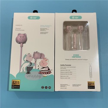 桐之音TZY-E211音樂通訊小耳機 手機通用入耳式音樂帶麥萌萌耳機