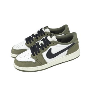 Nike 休閒鞋 Air Jordan 1 OG GS 大童 女鞋 綠 黑 喬丹 AJ1 HQ6999-200
