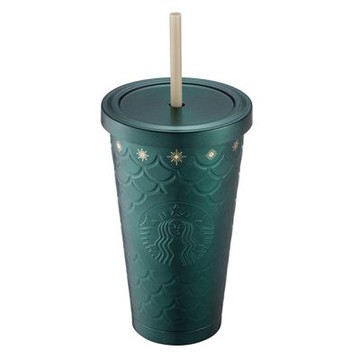 星巴克 星光鱗片不鏽鋼TOGO冷水杯