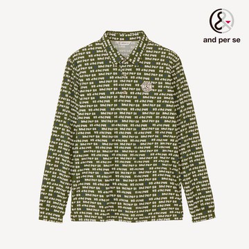 【and per se】男款遮熱透氣吸汗速乾UV防護綠色POLO衫 DGW29305