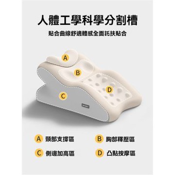 【新川】加長加大立體按摩趴睡枕 多色可選