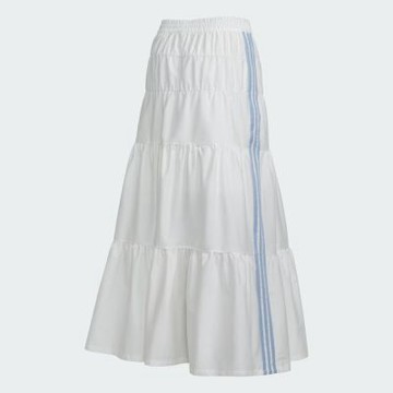 Adidas 愛迪達 Long Skirt KY5729 女 長裙 白 亞版 休閒 蛋糕長裙 舒適