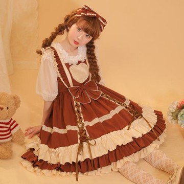波波奶咖 lolita裙原創正版甜系可愛波點洛麗塔洋裝公主裙甜lo裙