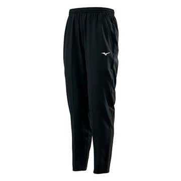 MIZUNO Slim FIT 男裝 長褲 慢跑 平織 合身 抗紫外線 拉鍊口袋 黑【運動世界】32TD208309