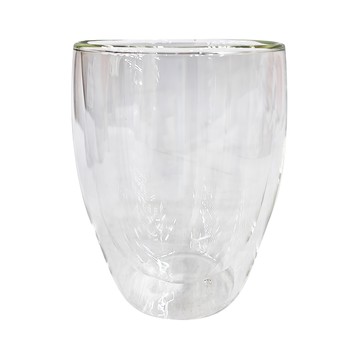 良瑞軒有限公司 耐熱雙層玻璃杯 CAKN0120M 350ml  透明  1個