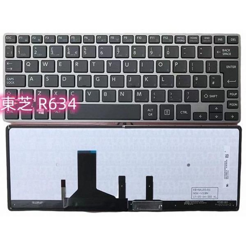 キーボード 英語 バックライト付 東芝 Dynabook R634 R63W4M R63P ...