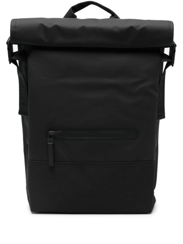 Rains - Trail roll-top backpack - men - Polyester/Polyurethane - One Size - Black