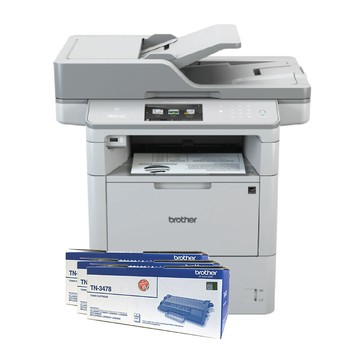 brother mfc-l6900dw 商用黑白雷射旗艦印表機 搭三支tn-3478原廠碳粉匣