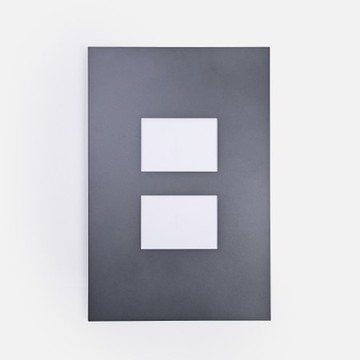 伊登簡約金屬牆面相框5x7吋 雙框鐵灰