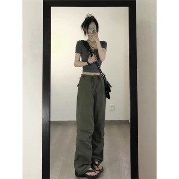 美式辣妹純欲性感顯胸短款上衣女夏季多巴胺穿搭修身顯瘦短袖T恤