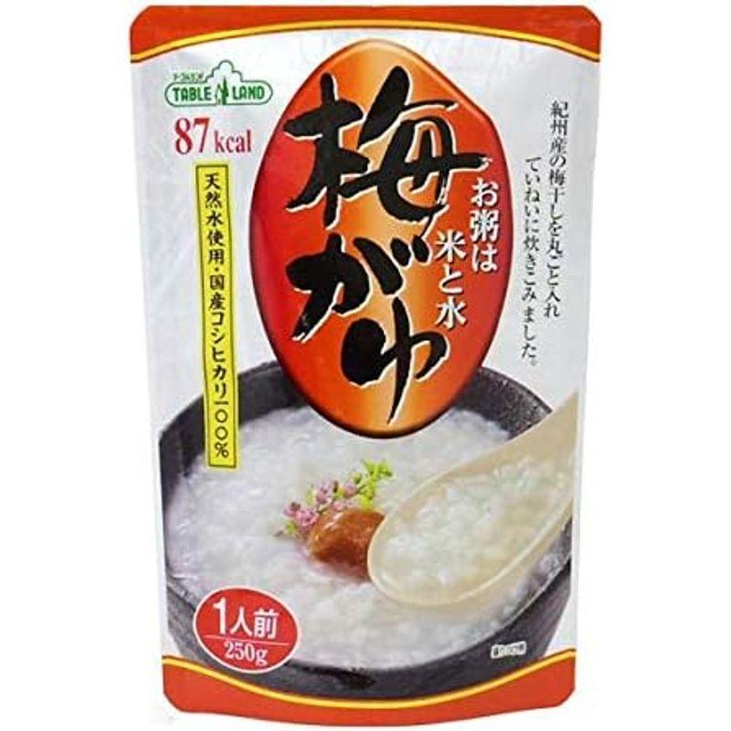 丸善食品工業 テーブルランド 梅がゆ パウチ 250g×12袋