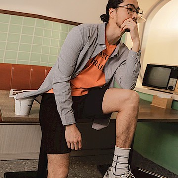 OB嚴選-涼感素色休閒短褲