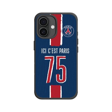 iPhone 16 SolidX 黑 - PSG - 75 ICI C'EST PARIS