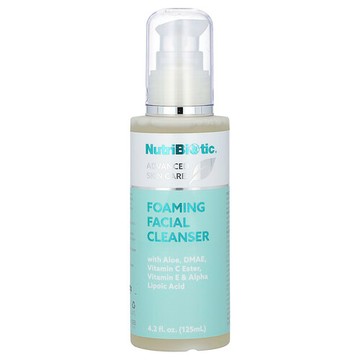 NutriBiotic, 高階皮膚護理，泡沫潔面乳，4.2 液量盎司（125 毫升）