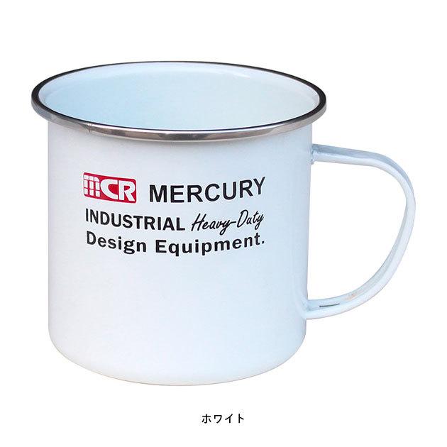 マーキュリー マグカップ エナメルマグ 大きい アウトドア キャンプ レトロ MERCURY