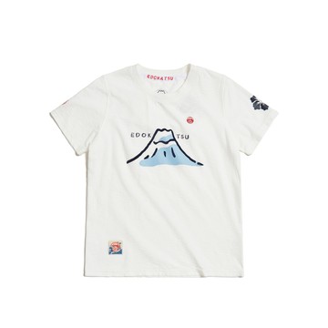江戶勝女裝｜經典富士山字體短袖T恤