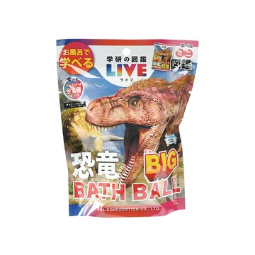 日本 NOL - 學研的圖鑑LIVE：恐龍入浴球-BIG加大版-4入組(隨機出貨)