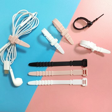 魚骨造型集線器【酪旅子】理線器 矽膠集線器 充電線收納器 充電線綁帶 充電線收納 集線器【0245】