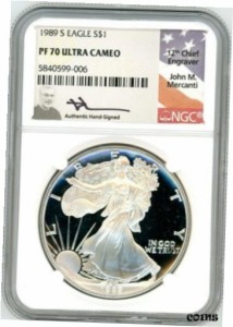 アンティークコイン NGC PCGS S 1oz Proof Silver Eagle PR70 John