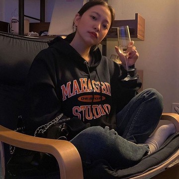 金藝琳衕款街拍春秋冬加絨男女連帽衫潮流寬鬆衛衣潮