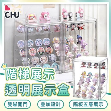 【CHU愛買🌟台灣現貨】公仔展示盒 透明展示盒 模型展示盒 壓克力展示盒 磁吸展示盒 透明收納盒 公仔盒 公仔展示櫃
