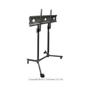 LCD-06 活動式液晶電視架(四腳輪)/適用26-63吋/高度110-180公分/向下俯角30角度/承重60kg/台製
