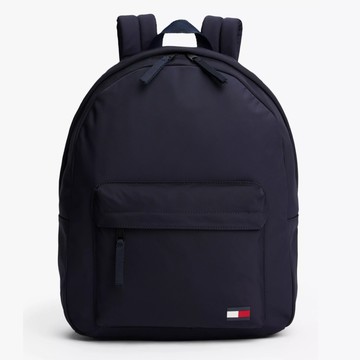 Tommy Hilfiger 休閒後背包 雙肩後背包 旅行背袋 帆布包 T00204 深藍色(現貨)▶指定Outlet商品5折起☆現貨【送禮首選★APP下單點數4倍送】