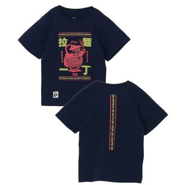 CHUMS 拉麺一丁 T-Shirt 童 短袖上衣 深藍色 CH211456N001