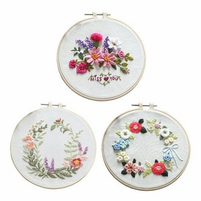 刺繍スターターキット Diy刺繍キット 花柄 刺繍ツール付き Diy 初心者 手工芸愛好家 贈り物 3個入り 通販 Lineポイント最大get Lineショッピング