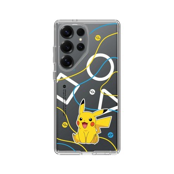 Galaxy S25 Ultra Clear 透明 - 寶可夢 Pokemon - 幾何系列-皮卡丘
