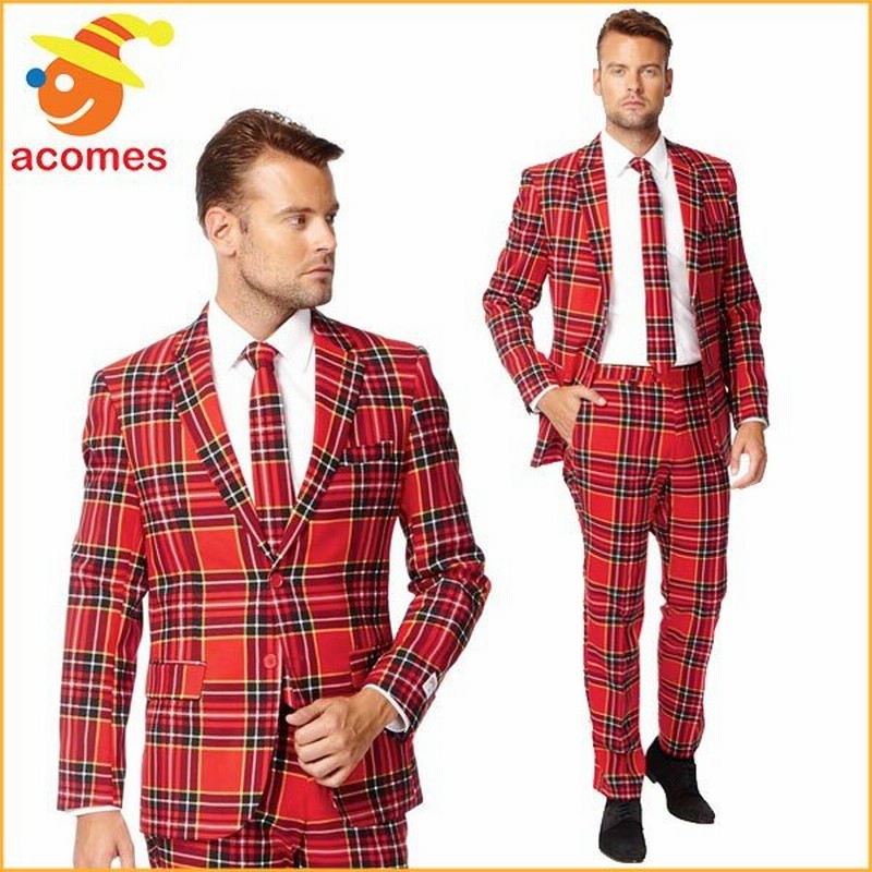 派手 スーツ 衣装 チェック レッド 大人用 コスチューム オッポスーツ Opposuits ランバージャック パーティー 出し物 芸人 舞台 ジョーク 目立つ 学祭 コスプレ 通販 Lineポイント最大0 5 Get Lineショッピング