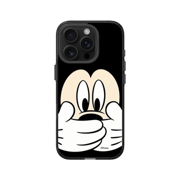 iPhone 16 Pro Clear (相機按鈕) 酷墨灰 - 迪士尼-米奇 Mickey - 米奇摀嘴