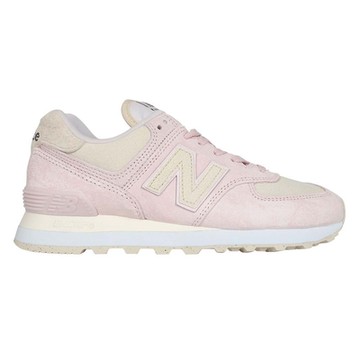 NEWBALANCE 女復古慢跑鞋-574系列 麂皮 慢跑 NB N字鞋 WL574HK2 淺粉淺奶茶