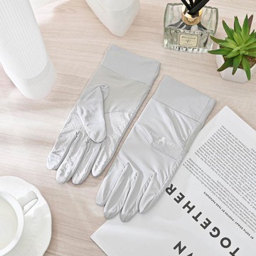 CB高彈涼感止滑指洞手套-灰