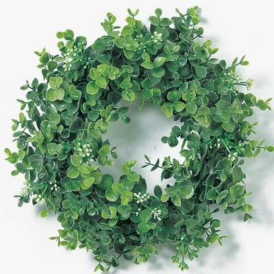 ユーカリ リース 観葉植物 おしゃれ 造花 インテリアグリーン フェイクグリーン 28cm 3個セット