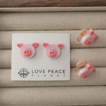 動物好朋友 | 小豬 手作耳環