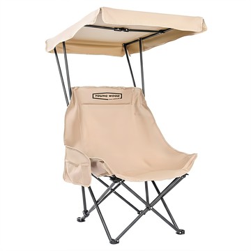 Mountainhiker 山之客 沙灘椅SZK968 卡其色 戶外露營便攜遮陽  1個