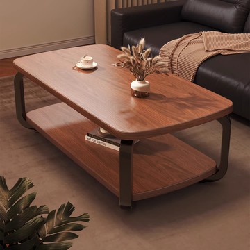 公司貨 最低價 茶幾客廳家用小戶型2024新款辦公室茶桌現代簡約出租屋雙層小桌子 快速出貨