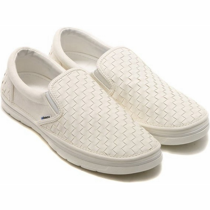 クロックス Crocs スニーカー ノーリン アトモス ウーブン スリッポン White ユニセックス 16ss S 通販 Lineポイント最大0 5 Get Lineショッピング