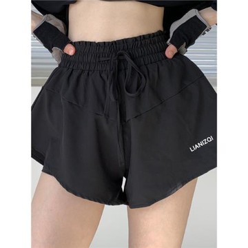 運動短褲女夏季專業訓練跑步防走光健身褲高腰休閑外穿瑜伽舞蹈褲