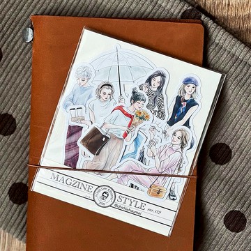 季季Chichi // MAGZINE STYLE no.2 // 女子觀察分鏡A款 單張6入