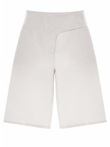 ami paris belted bermuda shorts