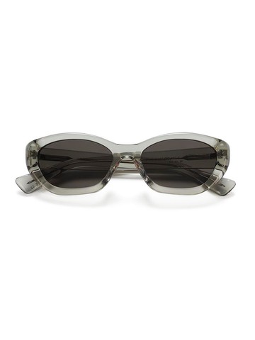 Square Contemporary Monochrome Sunglasses [Gray]