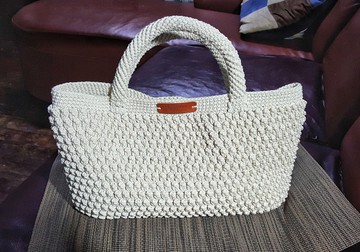 美麗花紋手提包