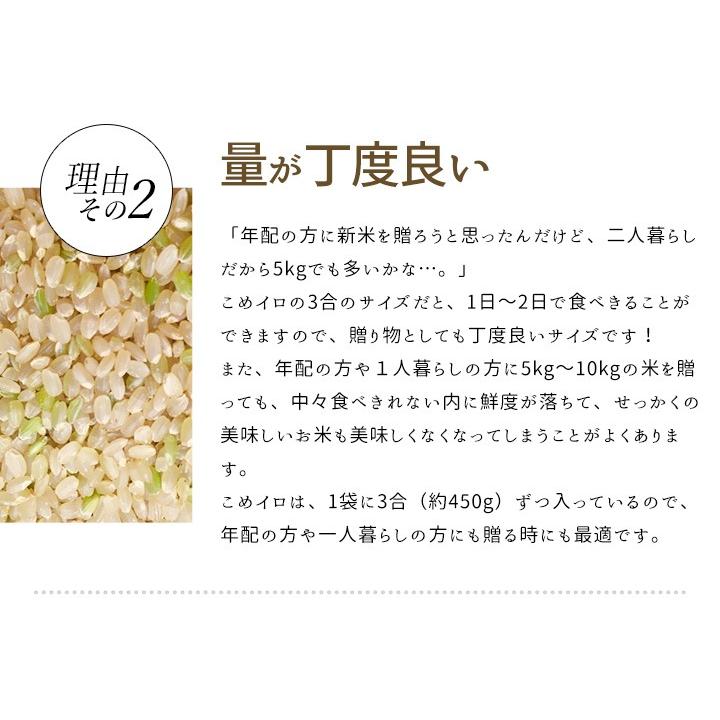 新米 令和5年 山形県産 お米 食べ比べ セット ギフト 贈答用 こめイロ6 化粧箱 3合×6品種(袋)入り