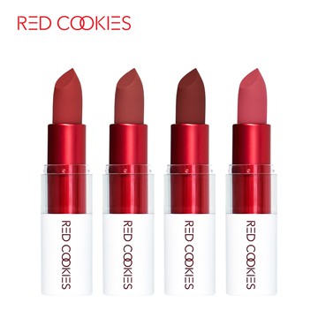 韓國話題美妝【RED COOKIES 】絲絨特霧玩美唇膏 #4色任選 3.5g