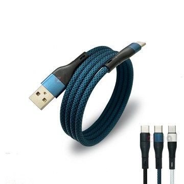 ZIYA PS5 快充線高速線 USB-A 公 to Type-C 公 磁吸收納 無限編織款 100cm