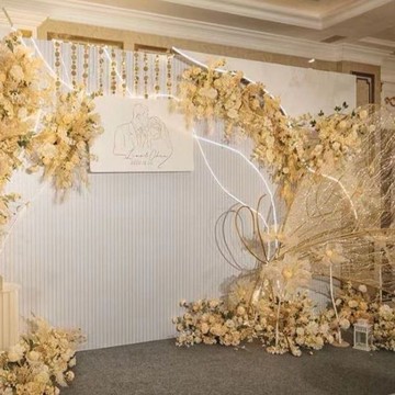 台灣公司貨 免運 可開票 結婚 訂婚 新款婚慶道具蝴蝶背景屏風婚禮舞臺布置大型鐵藝精靈翅膀屏風擺件